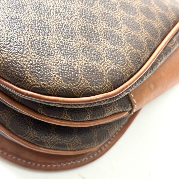 Céline Macadam Triomphe Brown PVC Crossbody Bag