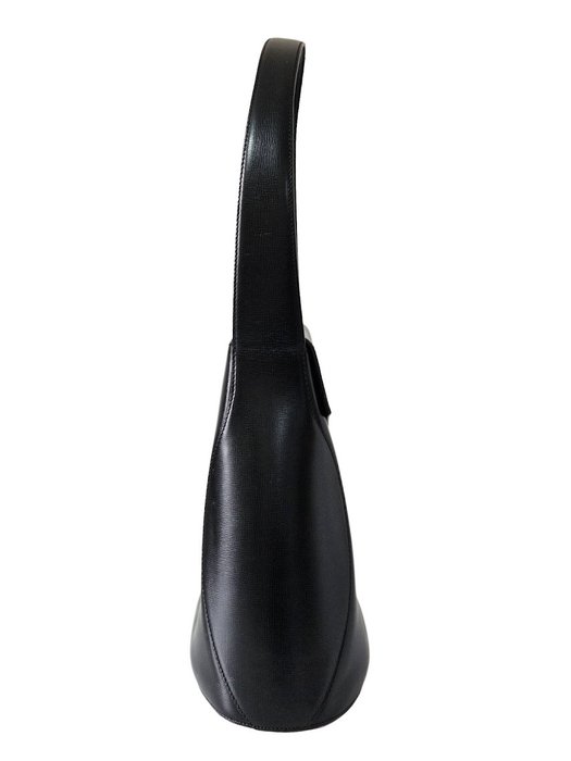 Christian Dior Vintage Black Leather Shoulder Bag