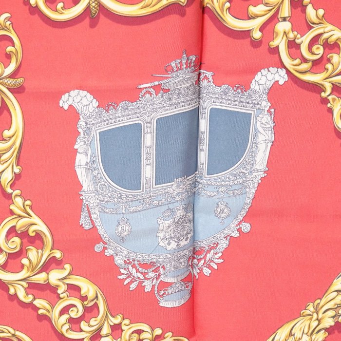 Hermès Carrosses d’Or Silk Carré 90 Scarf