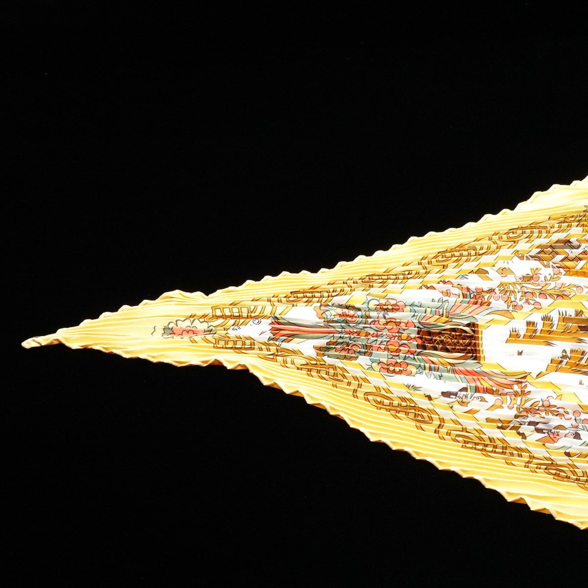 Hermès Plissé “Découpages” Silk Scarf by Anne Rosat