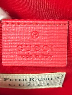 Gucci Peter Rabbit Apple Tote Bag in Beige and Red