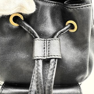 Gucci Bamboo Black Leather Backpack