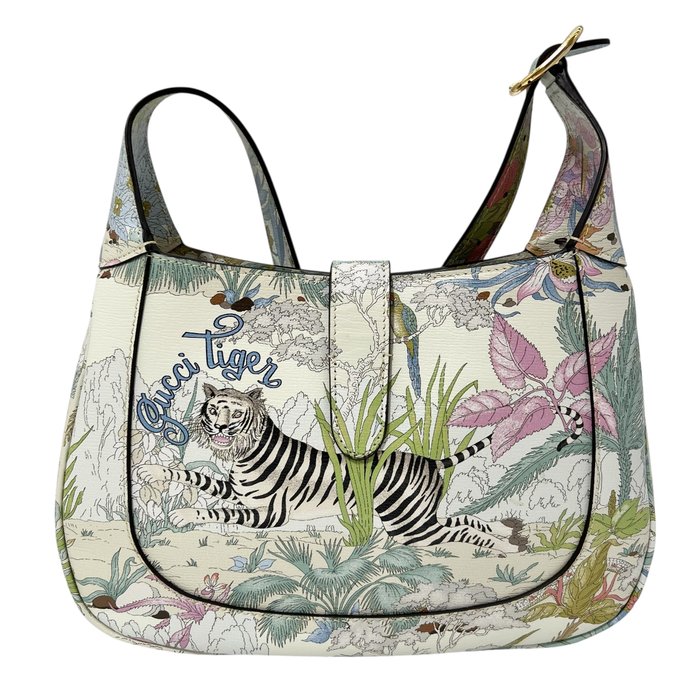 Gucci Jackie Tiger Multicolour Leather Shoulder Bag
