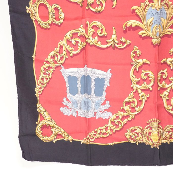 Hermès Carrosses d’Or Silk Carré 90 Scarf