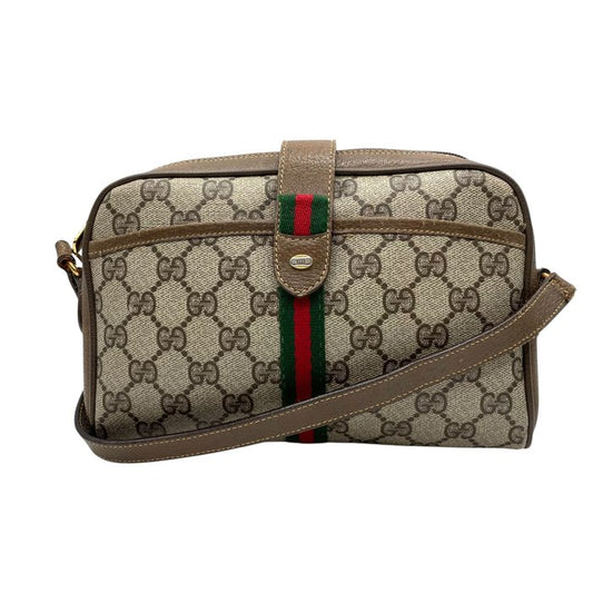 Gucci GG Supreme Web Stripe Crossbody Bag
