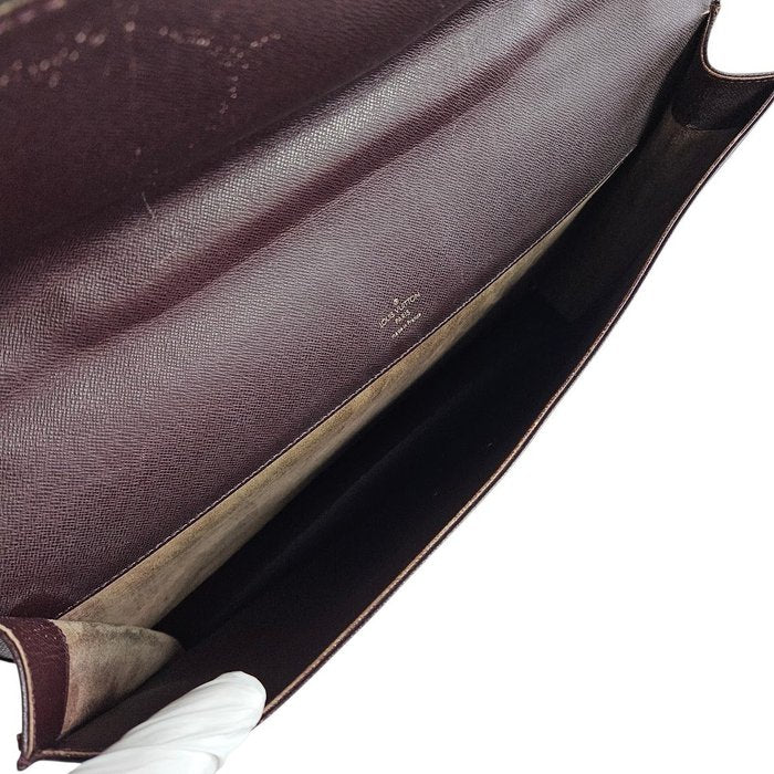Louis Vuitton Serviette Kourad  Business Bag –Bordeaux Tiaga Leather