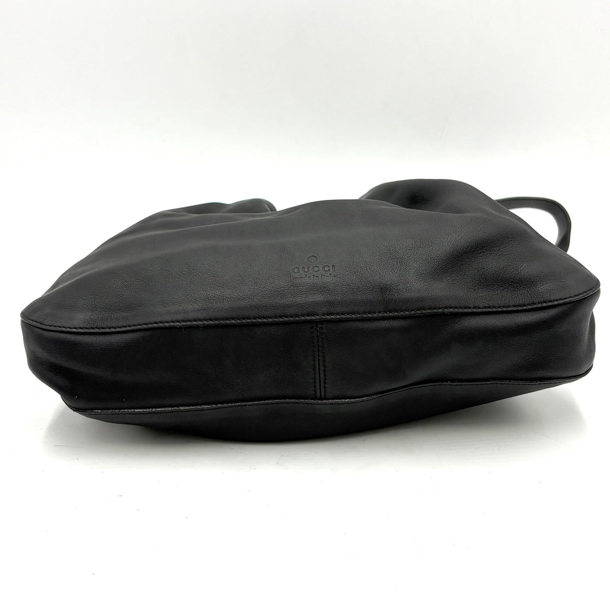 Gucci Tom Ford Era Black Leather Drawstring Shoulder Bag