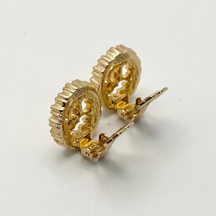Christian Dior Gold-Tone Earrings – Vintage Designer Jewellery