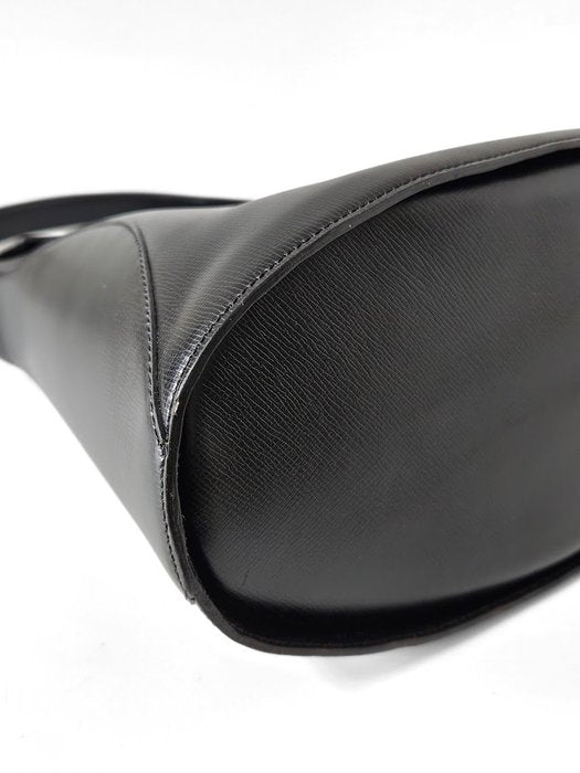 Christian Dior Vintage Black Leather Shoulder Bag