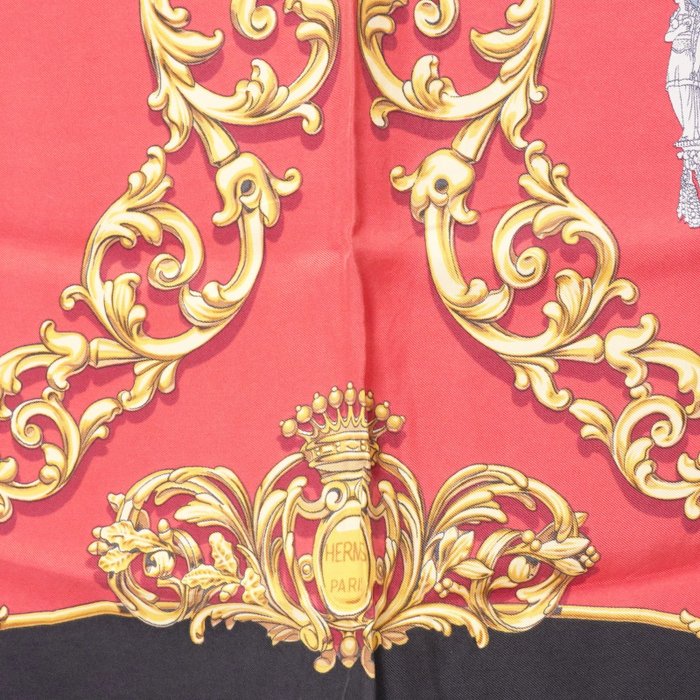 Hermès Carrosses d’Or Silk Carré 90 Scarf