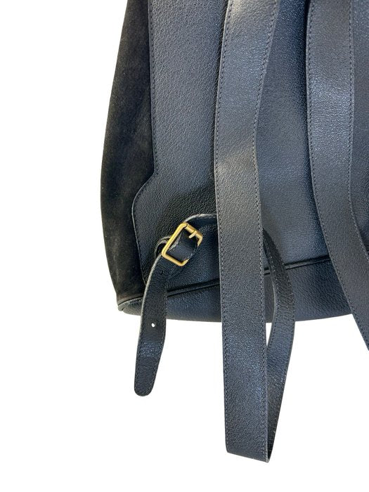 Gucci Bamboo Handle Black Backpack