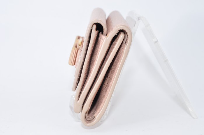 Salvatore Ferragamo Pink Leather Bi-Fold Wallet