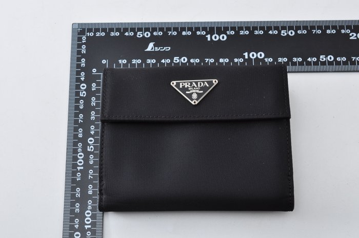 Prada Black Nylon Bifold Wallet