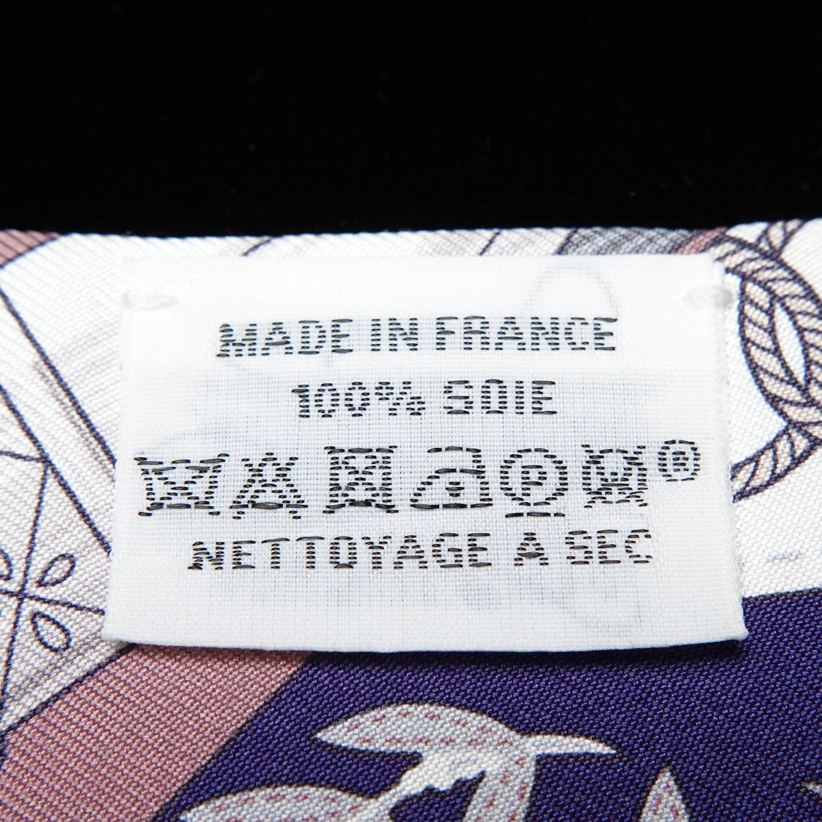Hermès Twilly “Cliquetis” Navy Blue and Multicolour Silk Scarf