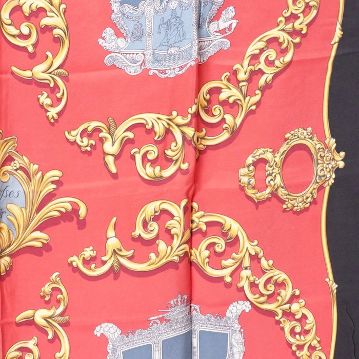 Hermès Carrosses d’Or Silk Carré 90 Scarf