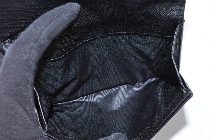 Prada Black Nylon Bifold Wallet