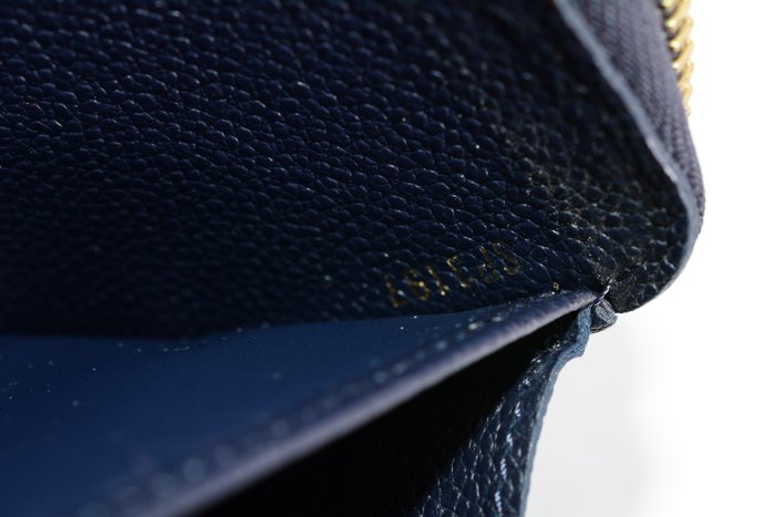 Louis Vuitton Zippy Wallet in Blue Empreinte Leather