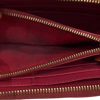 Miu Miu Zip-Around Wallet rose