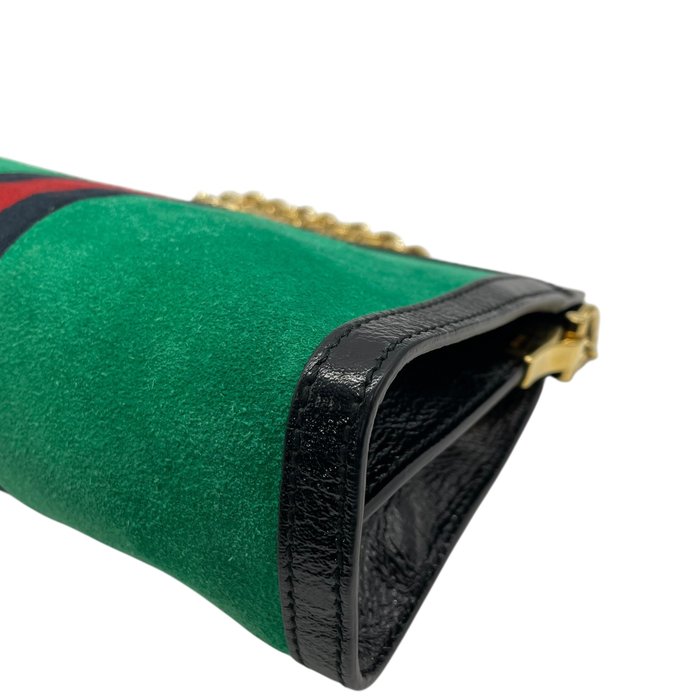 Pochette/Sac bandoulière Gucci toile rayée verte
