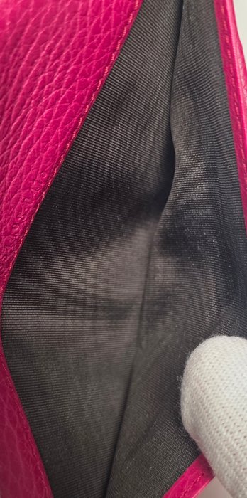 Gucci Pink Leather Long Bifold Wallet