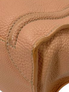 Céline Luggage  Pink and Beige Leather Handbag