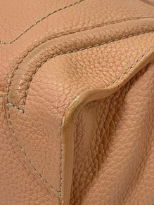 Céline Luggage  Pink and Beige Leather Handbag