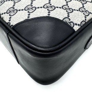 Gucci Vintage GG Supreme Shoulder Bag – Navy and Grey