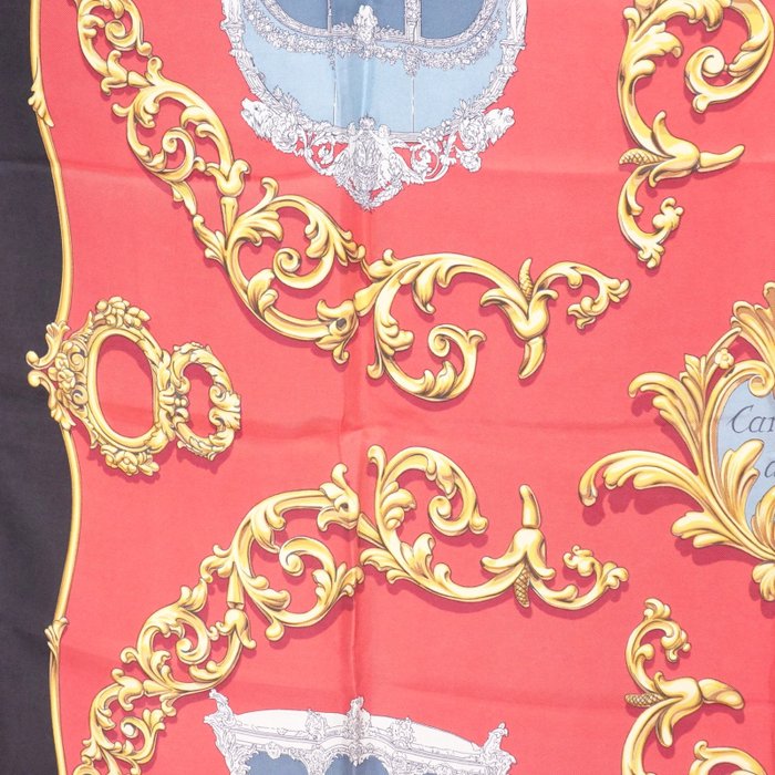 Hermès Carrosses d’Or Silk Carré 90 Scarf