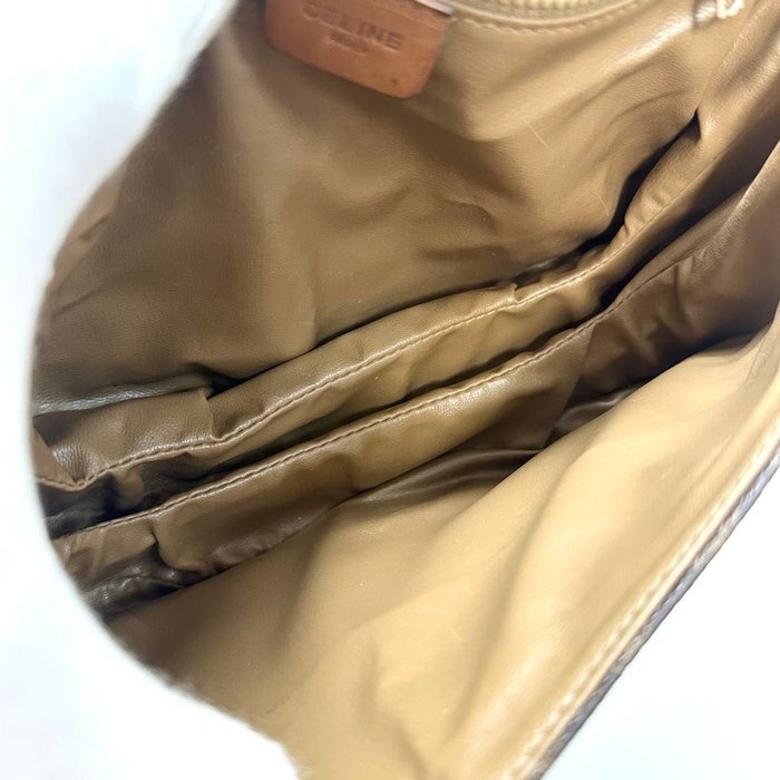 Céline Macadam Triomphe Brown PVC Crossbody Bag