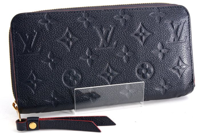 Louis Vuitton Zippy Wallet in Blue Empreinte Leather