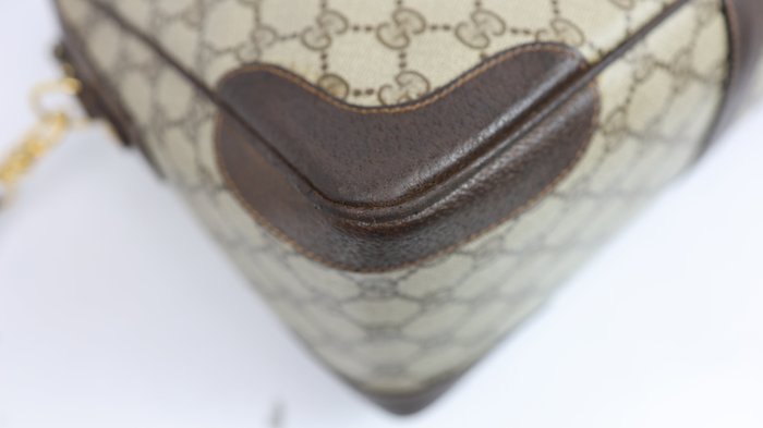 Gucci GG Monogram Top-Handle Satchel – Beige an Brown
