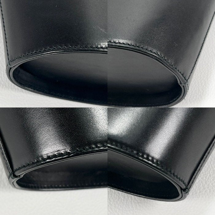 Salvatore Ferragamo Black Leather Vara Ribbon Handbag