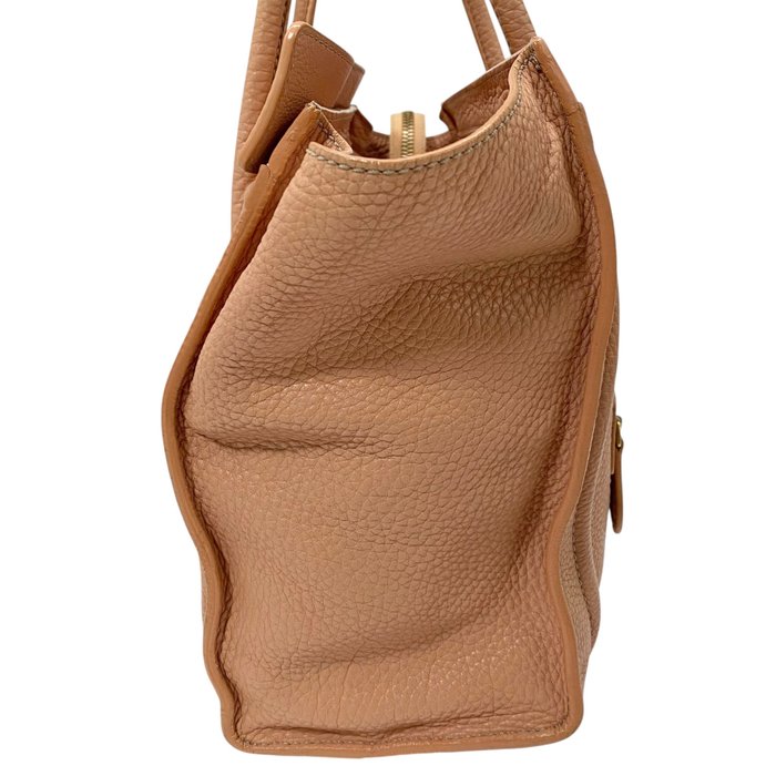 Céline Luggage  Pink and Beige Leather Handbag