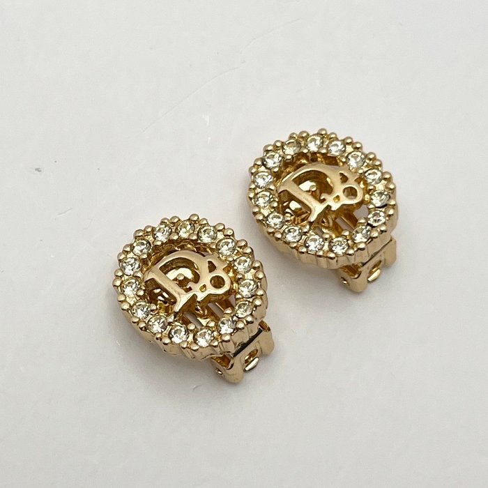 Christian Dior Gold-Tone Earrings – Vintage Designer Jewellery