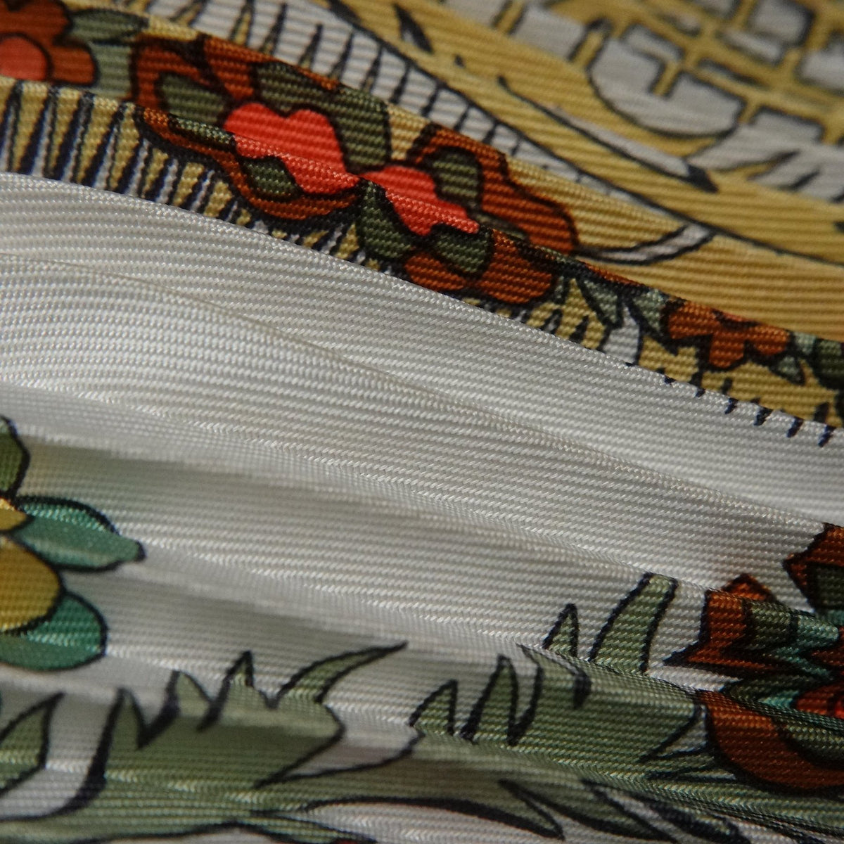 Hermès Plissé “Découpages” Silk Scarf by Anne Rosat
