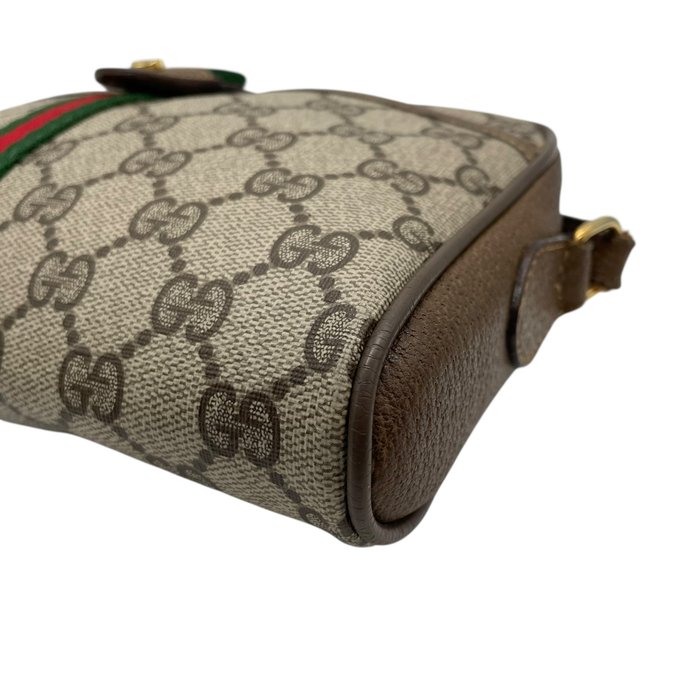 Gucci GG Supreme Web Stripe Crossbody Bag