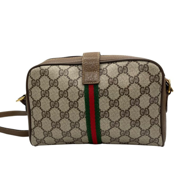 Gucci GG Supreme Web Stripe Crossbody Bag