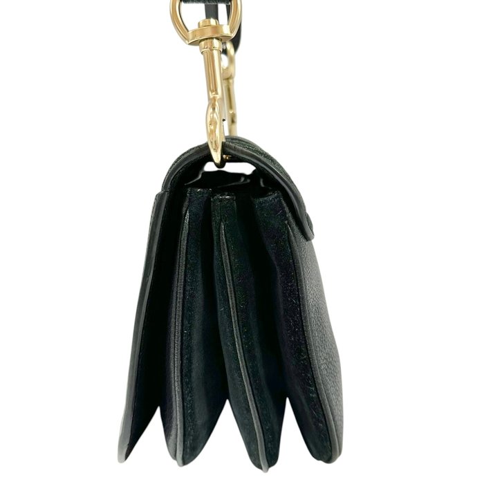 See by Chloé Hana Shoulder Bag – Black Suede & Leather with Gold-Tone Hardware