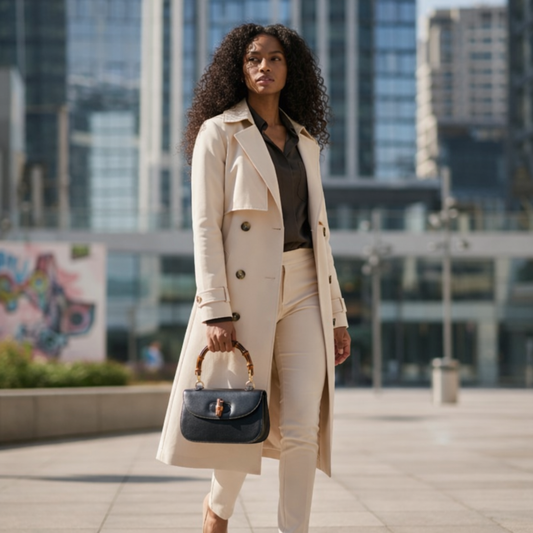Gucci 1947 bamboo bag, styled lifestyle image