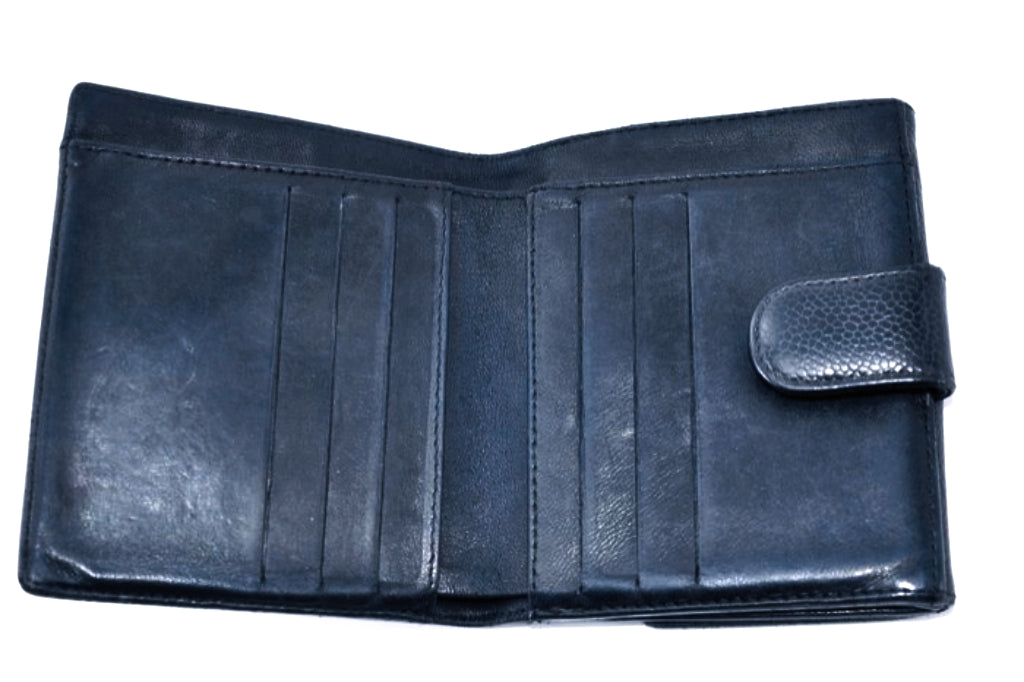 Chanel Caviar Leather CC Bi Fold Wallet