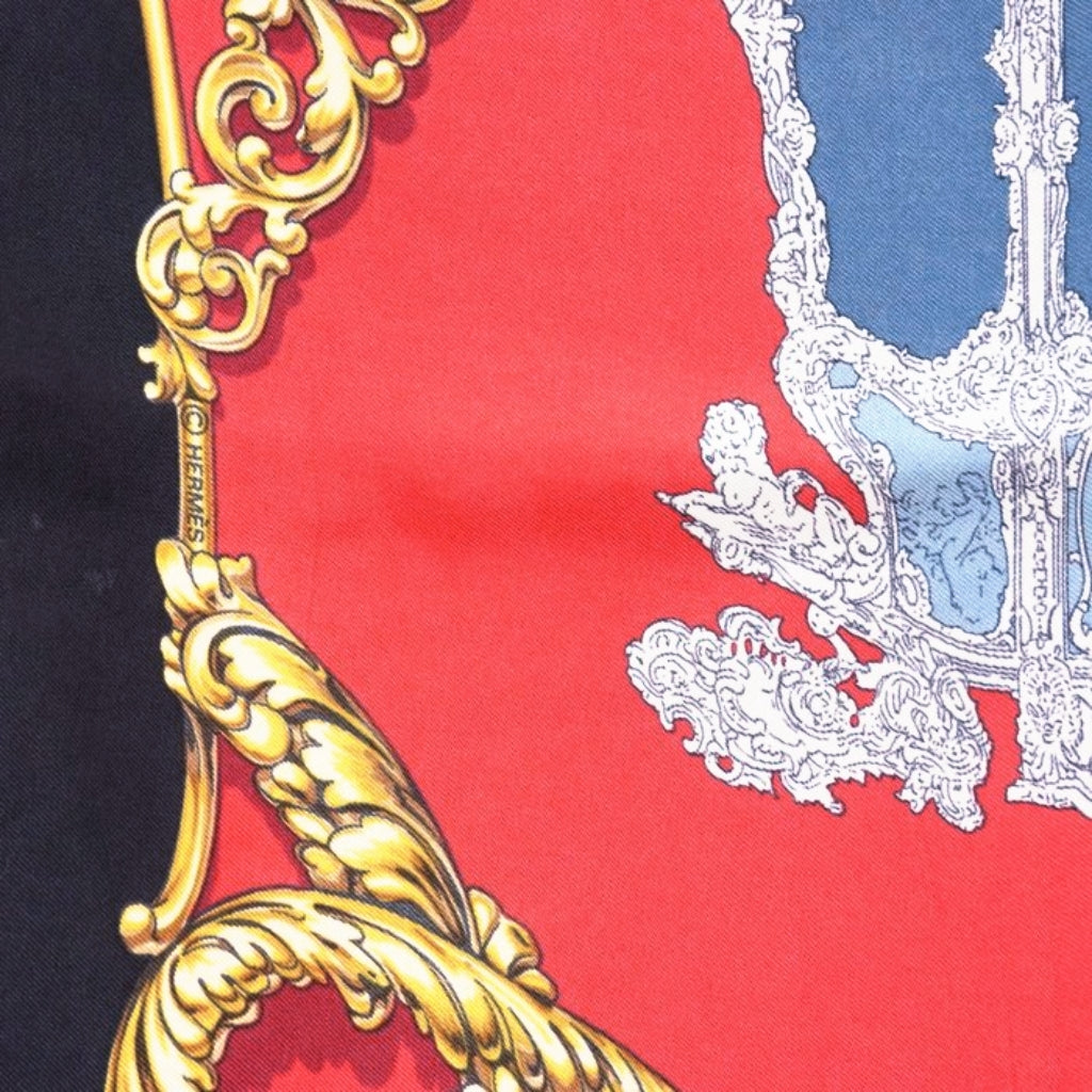Hermès Carrosses d’Or Carré silk Scarf