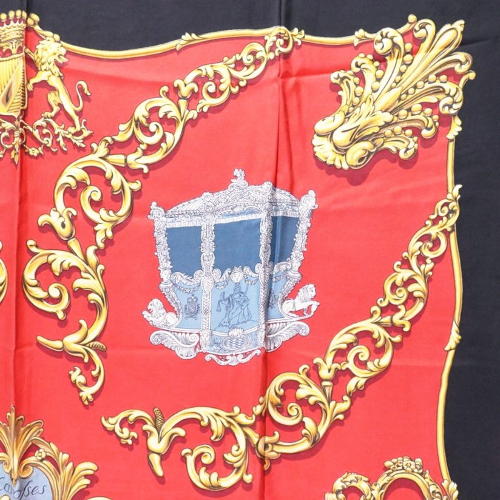 Hermès Carrosses d’Or Carré silk Scarf