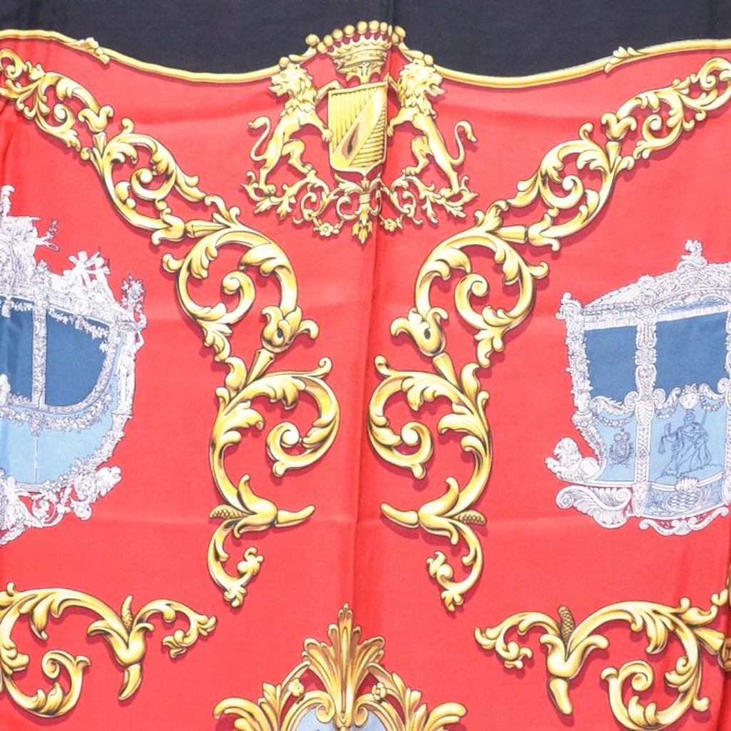 Hermès Carrosses d’Or Carré silk Scarf