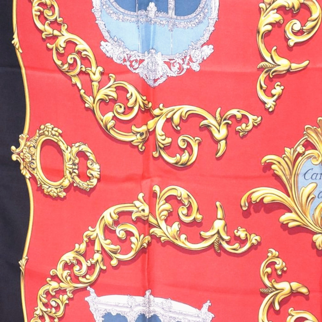 Hermès Carrosses d’Or Carré silk Scarf