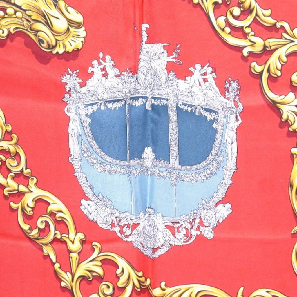 Hermès Carrosses d’Or Carré silk Scarf