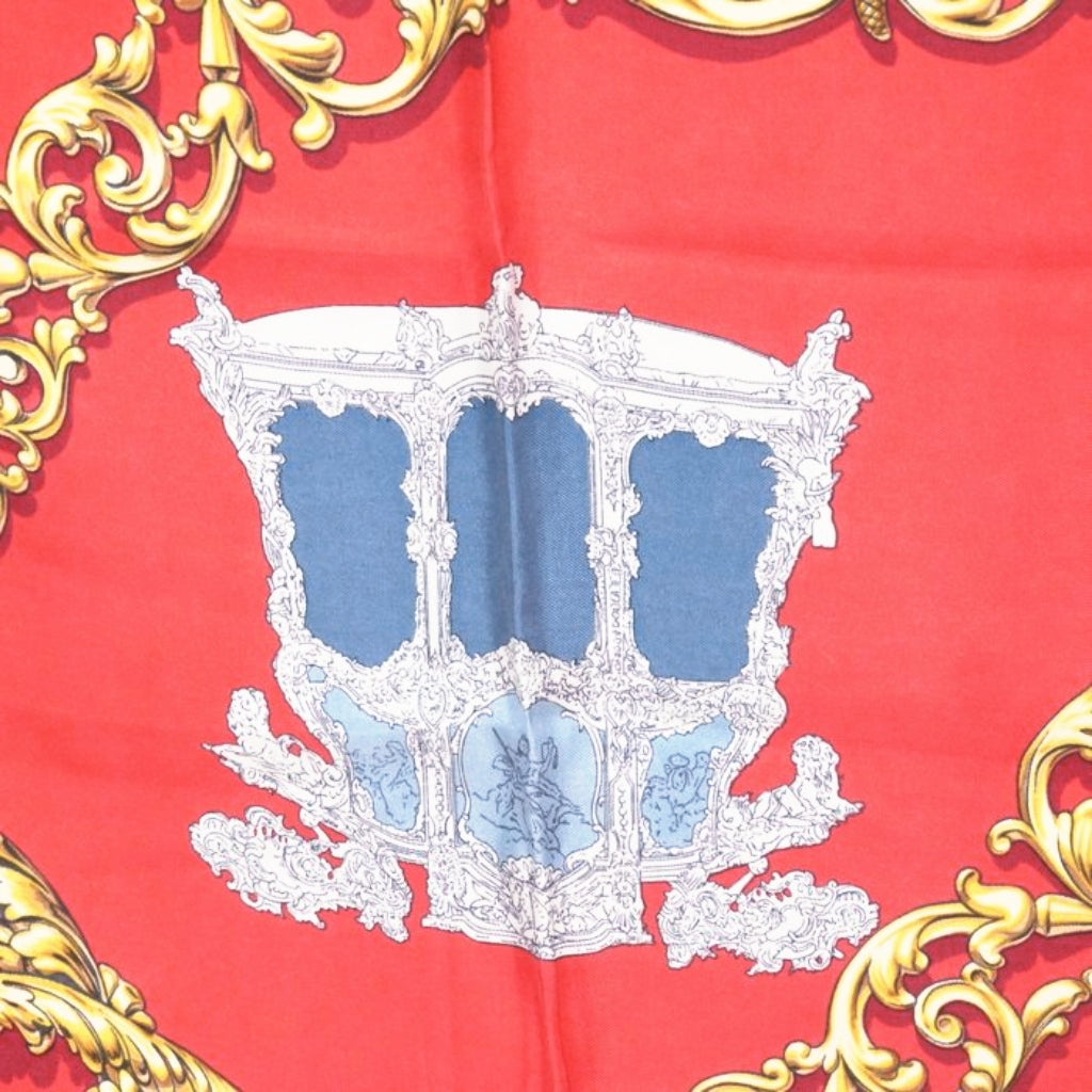 Hermès Carrosses d’Or Carré silk Scarf