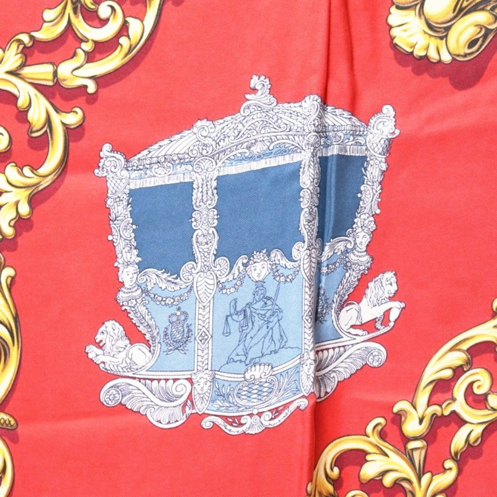 Hermès Carrosses d’Or Carré silk Scarf