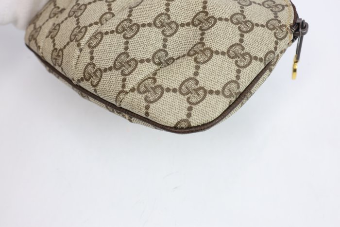Gucci Vintage PVC & Leather Clutch Bag – Beige