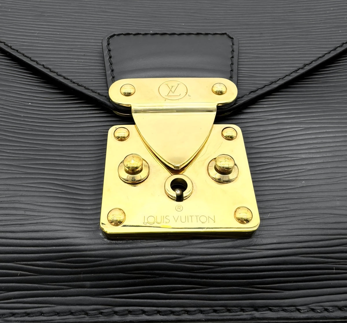 Louis Vuitton Monceau Black Epi Leather Crossbody Bag | 2 Way Top Handle