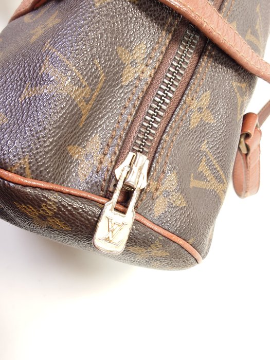 Louis Vuitton Vintage Monogram Papillon 30 Cylindrical Handbag Brown
